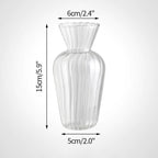 Clear glass vase with dimensions, 5_d79887c5