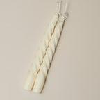 White spiral scented candles (2 pieces)