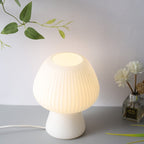 White tulip bedside lamp for girl