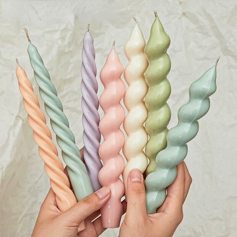 Ema Spiral Twist Soy Wax Candles